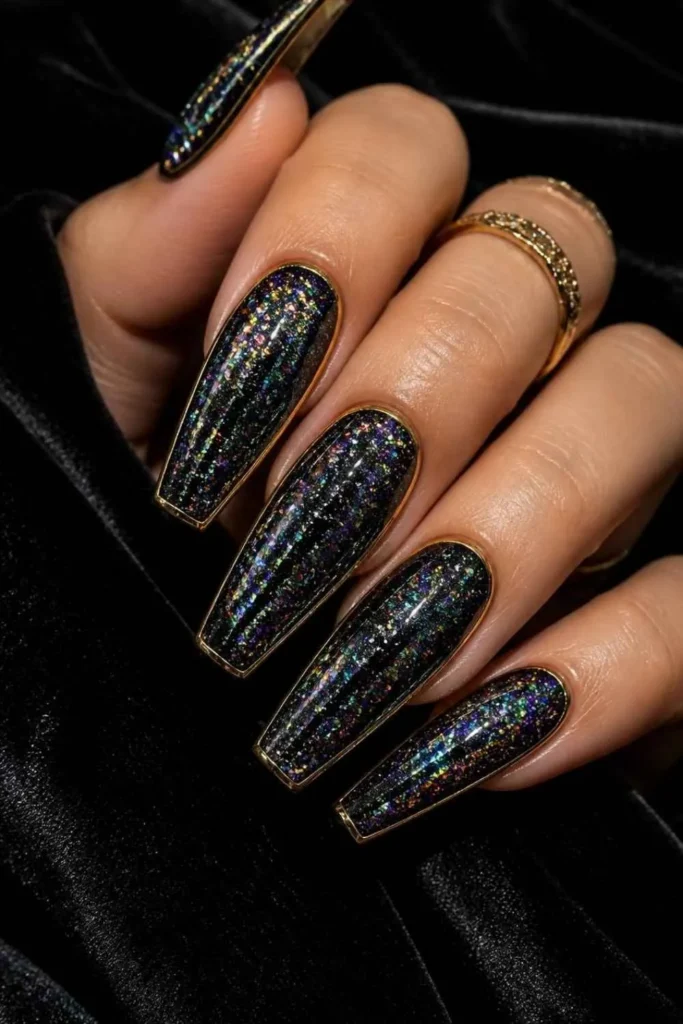 Gel Glitter Nails Ideas