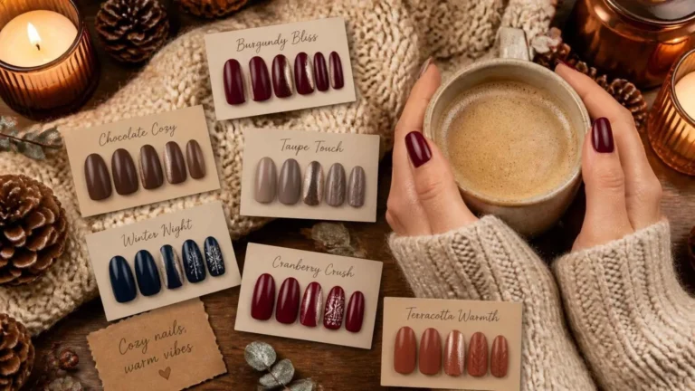 Cozy Winter Gel Nails