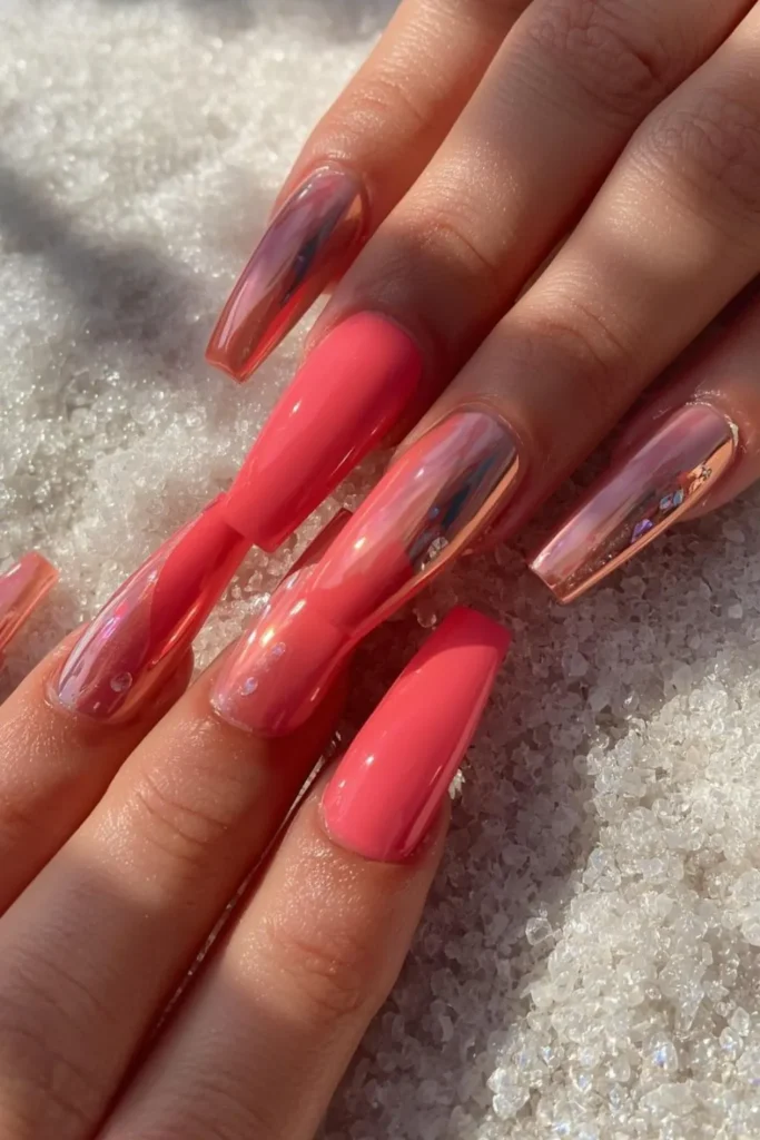 Bright Summer Acrylic Nails
