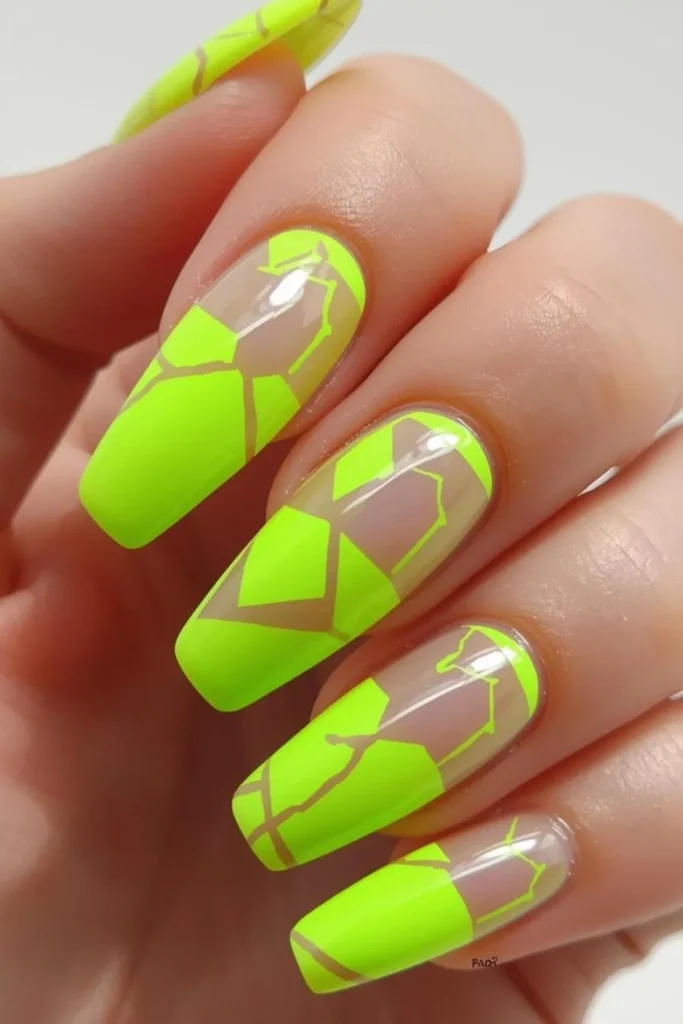 Bright Summer Acrylic Nails