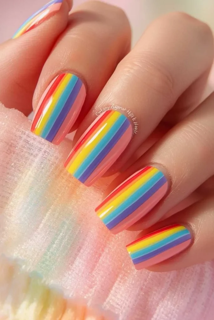 Bright Summer Acrylic Nails