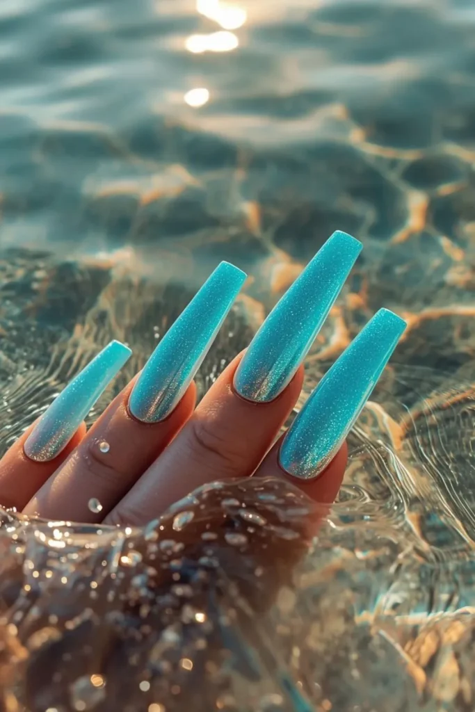 Bright Summer Acrylic Nails