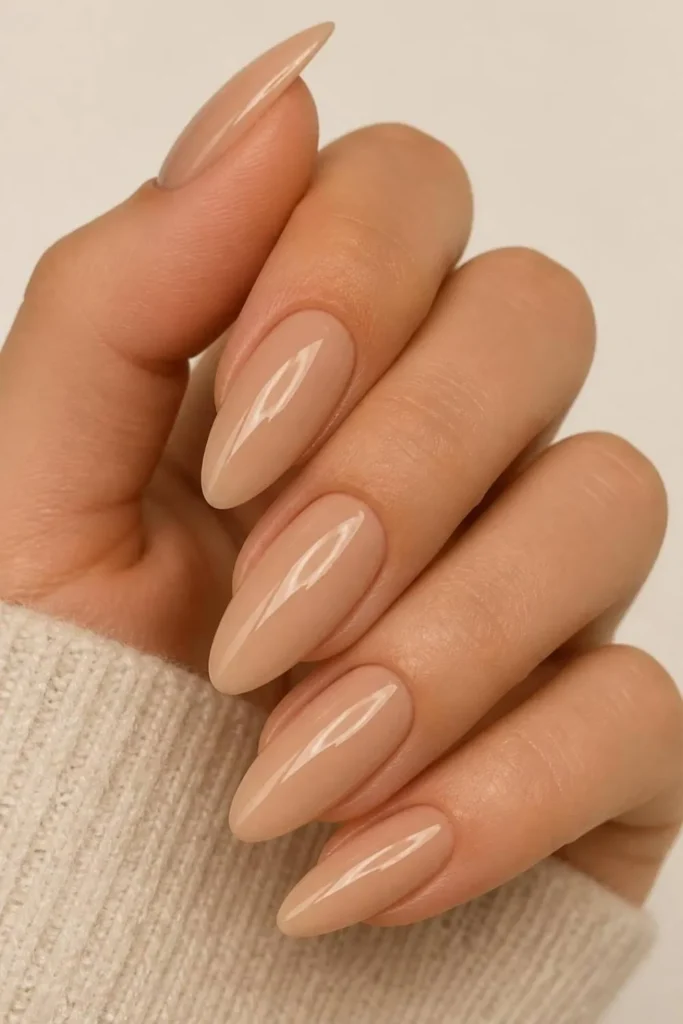 Classy Nude Long Nails