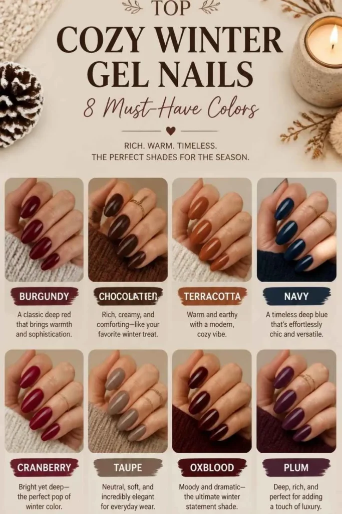 Cozy Winter Gel Nails