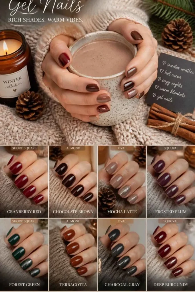 Cozy Winter Gel Nails