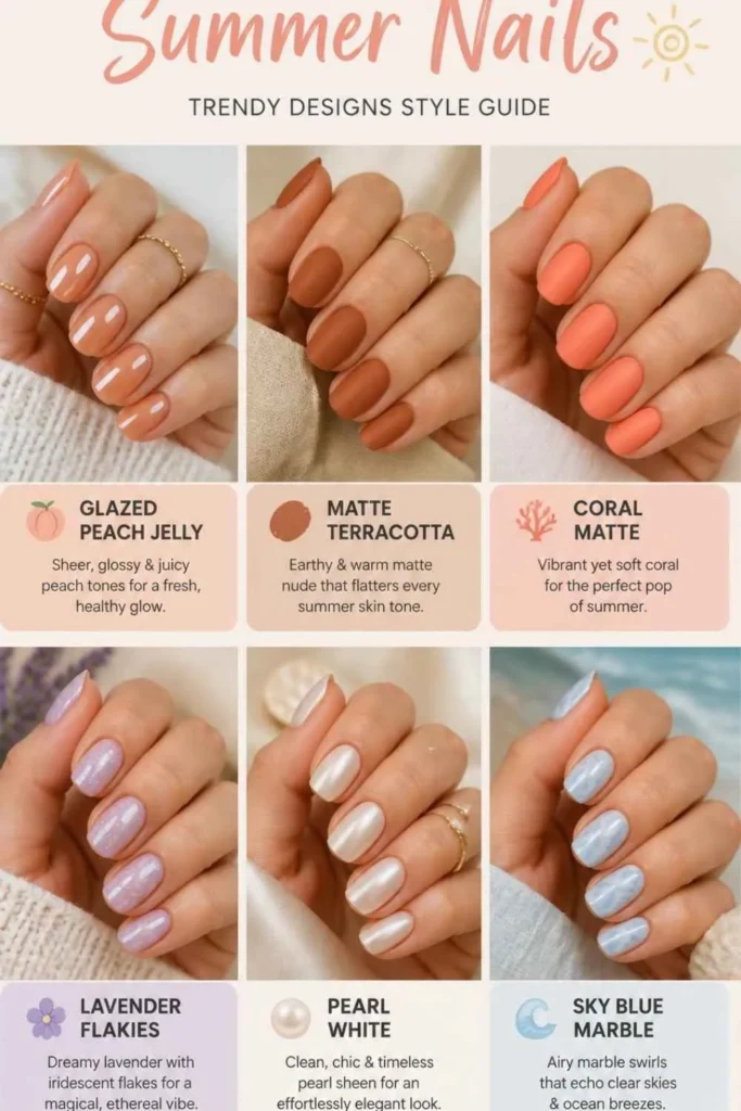 Cute Short Summer Nails Designs