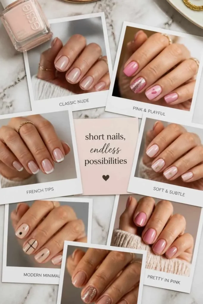 Cute Simple Short Nails