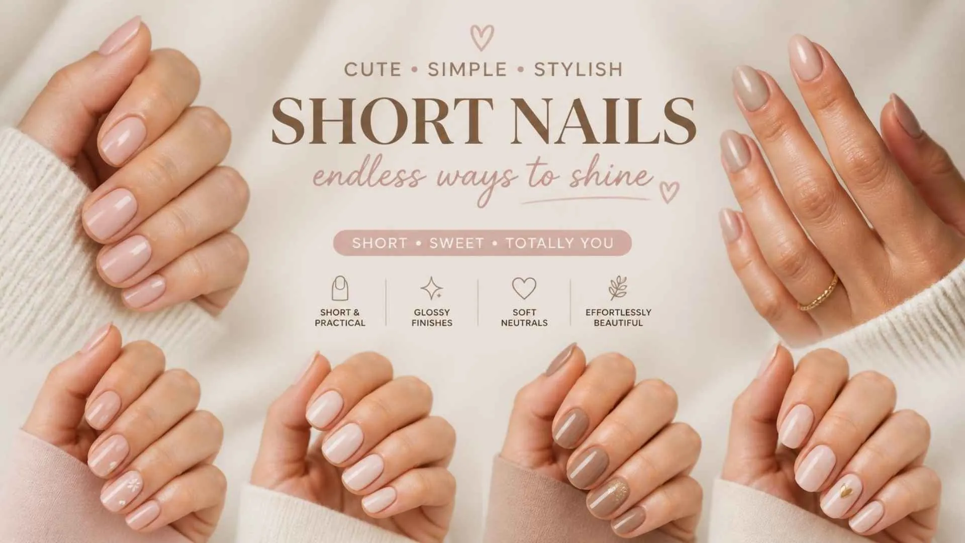 Cute Simple Short Nails