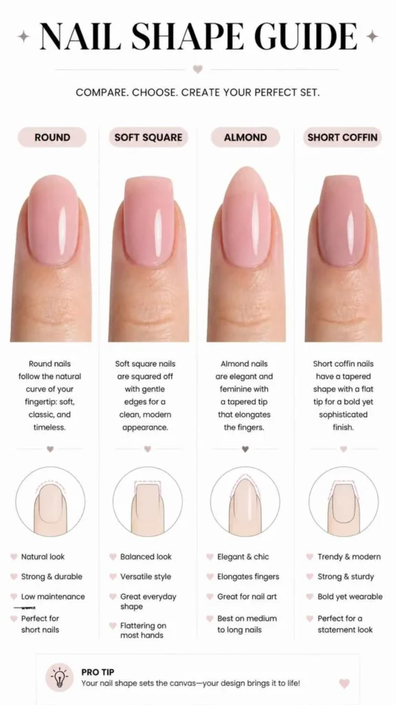 Cute Simple Short Nails