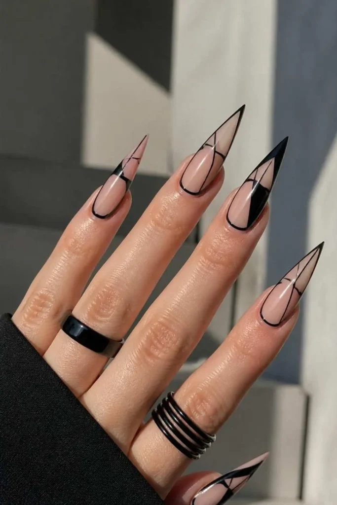 Edgy Long Stiletto Nail