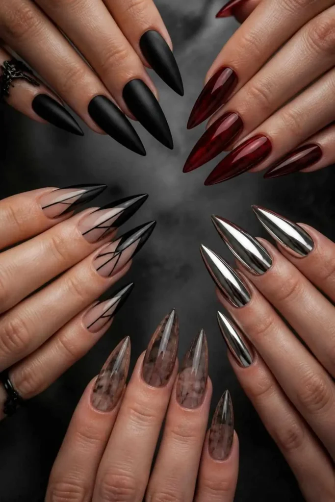 Edgy Long Stiletto Nail