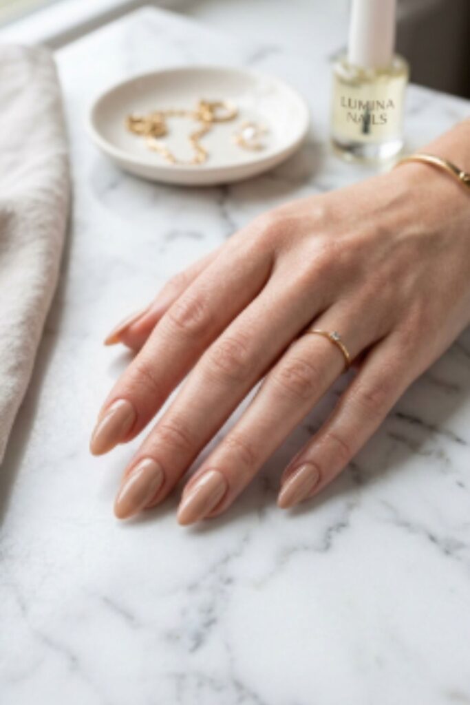Autumn nail ideas featuring burnt orange, burgundy, olive green, caramel, and cozy seasonal nail colors.