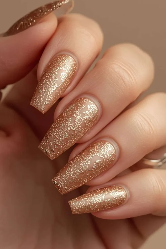 Lace Acrylic Nails