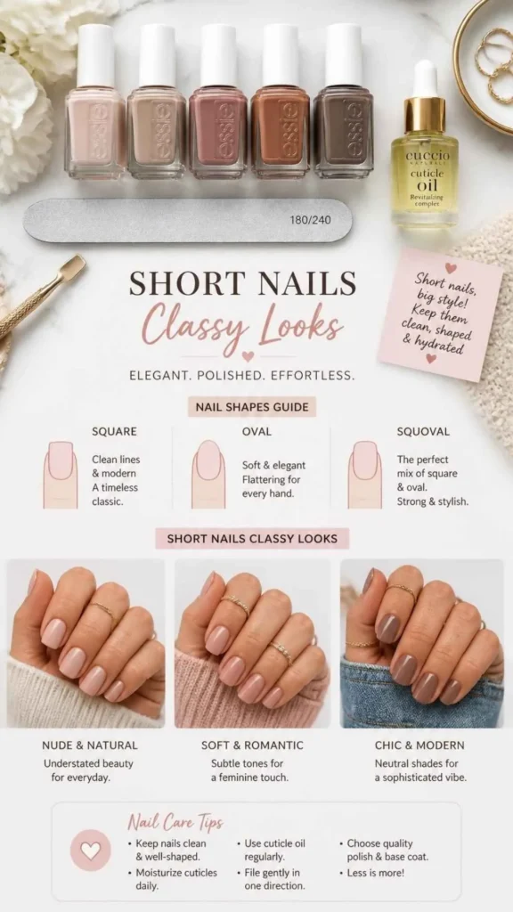 Short Nails Classy Looks