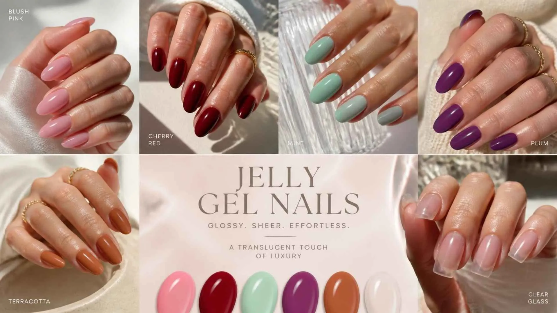 Jelly Gel Nails Glossy