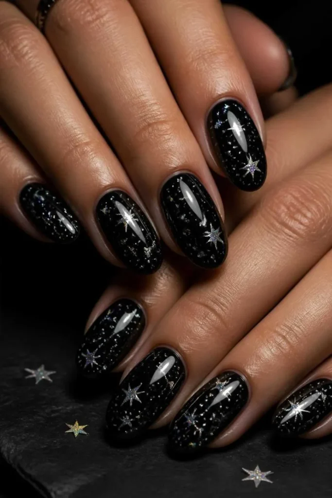 Gel Glitter Nails Ideas