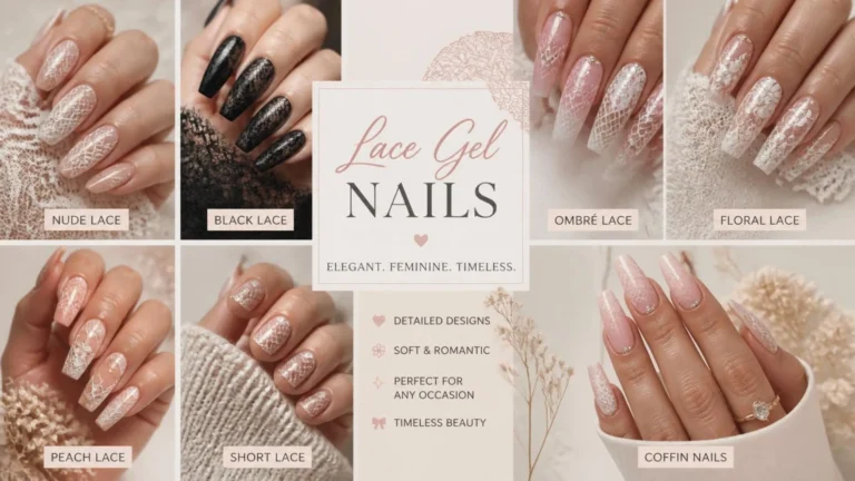 Lace Gel Nails Ideas