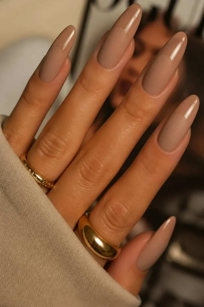 Classy Nude Long Nails