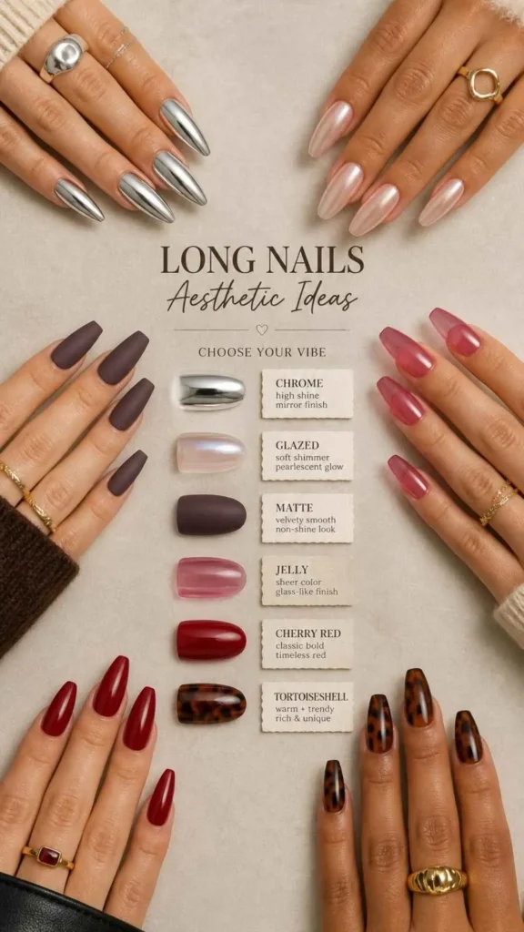 Long Nails Aesthetic Ideas