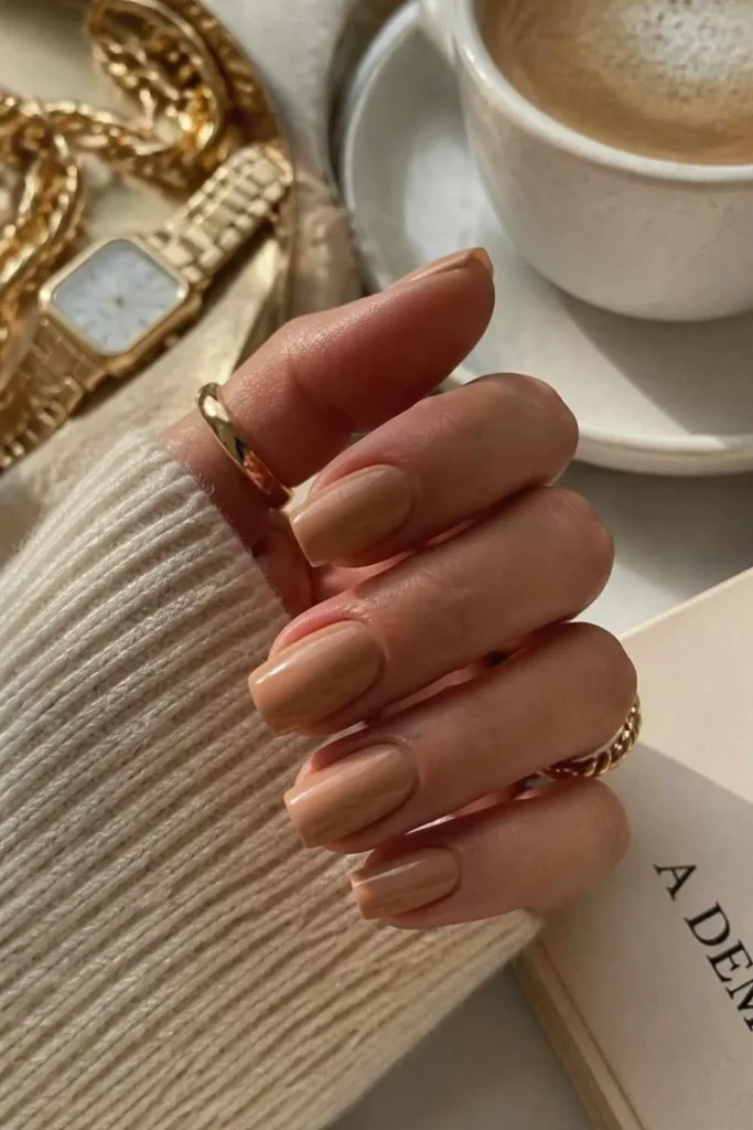 Nude Gel Nail Aesthetic