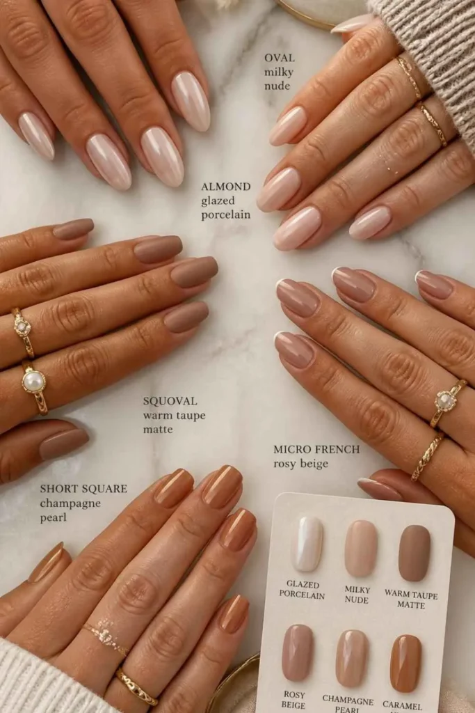 Nude Gel Nail Aesthetic