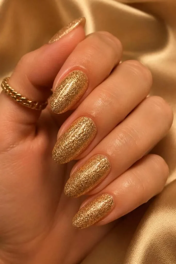 Gel Glitter Nails Ideas