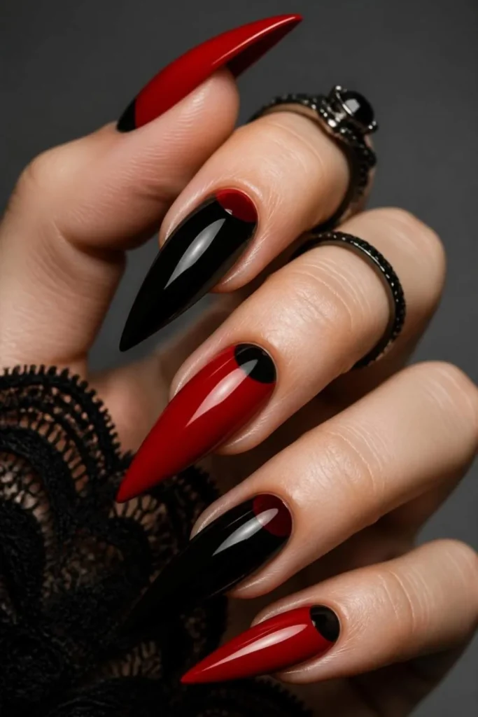 Edgy Long Stiletto Nail