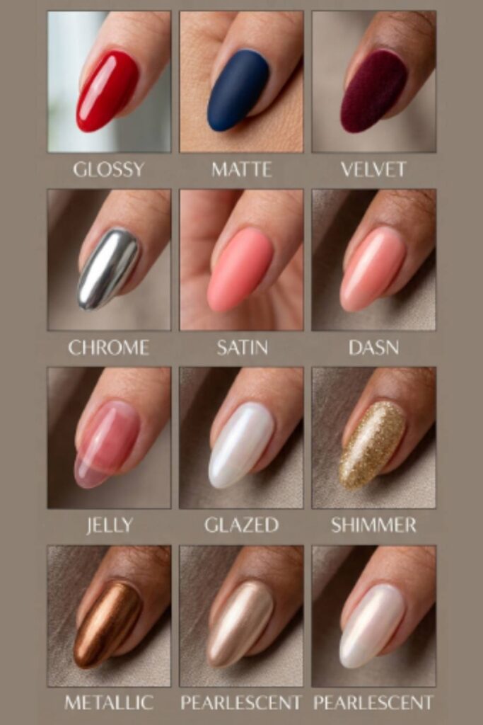 Comparison of seasonal manicure ideas on short, medium, long, and extra-long nails.