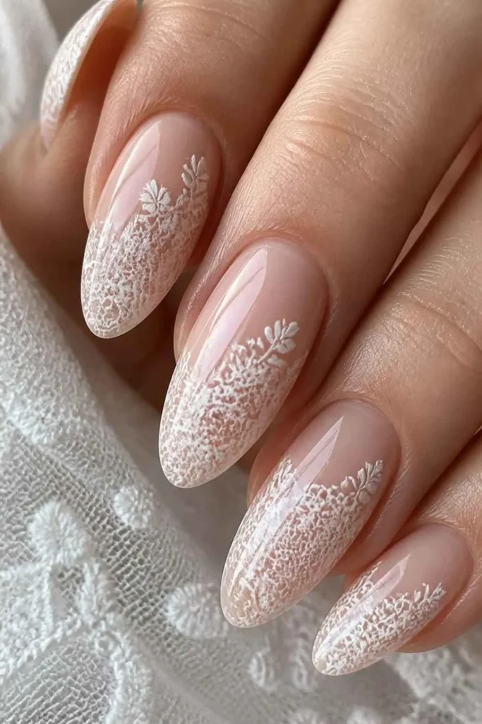 Lace Gel Nails Ideas