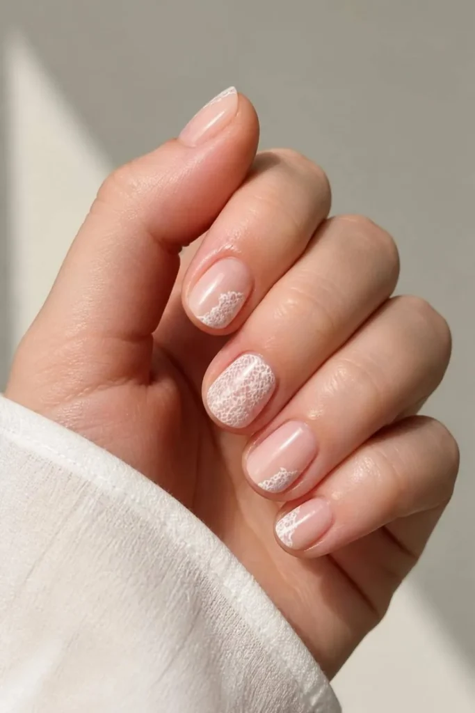 Lace Gel Nails Ideas