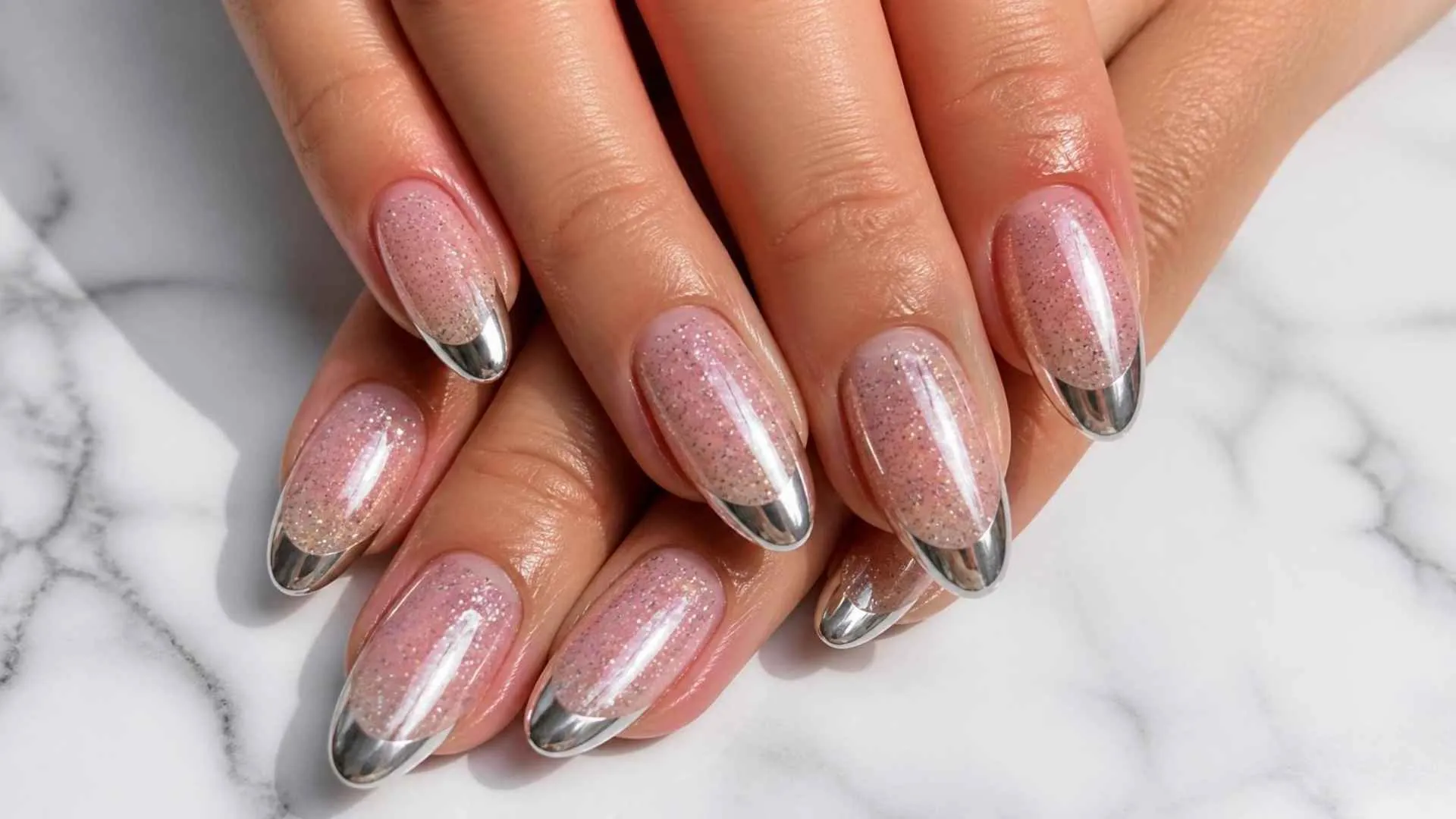 Gel Glitter Nails Ideas