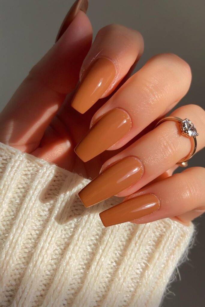 Simple Nude Acrylic Nails