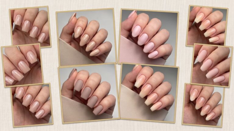 Simple Nude Acrylic Nails