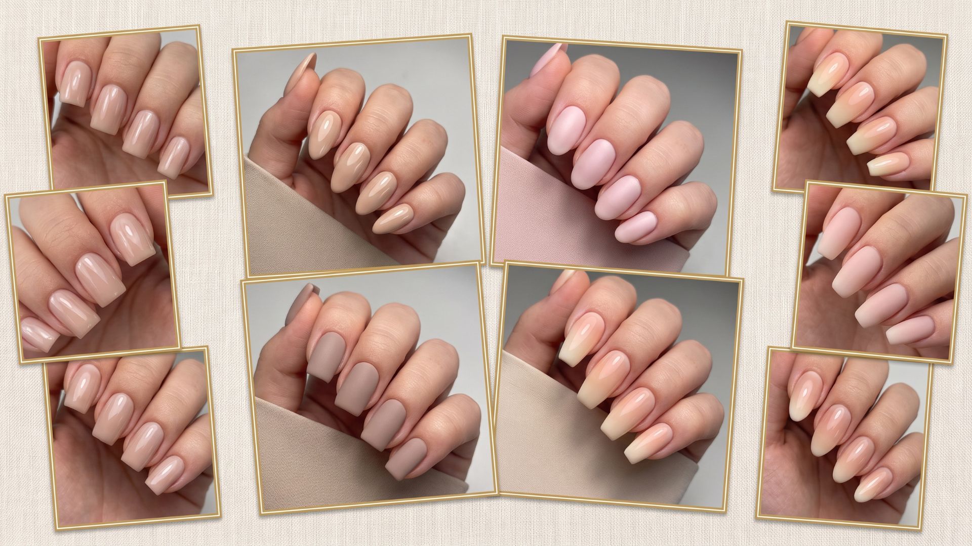 Simple Nude Acrylic Nails
