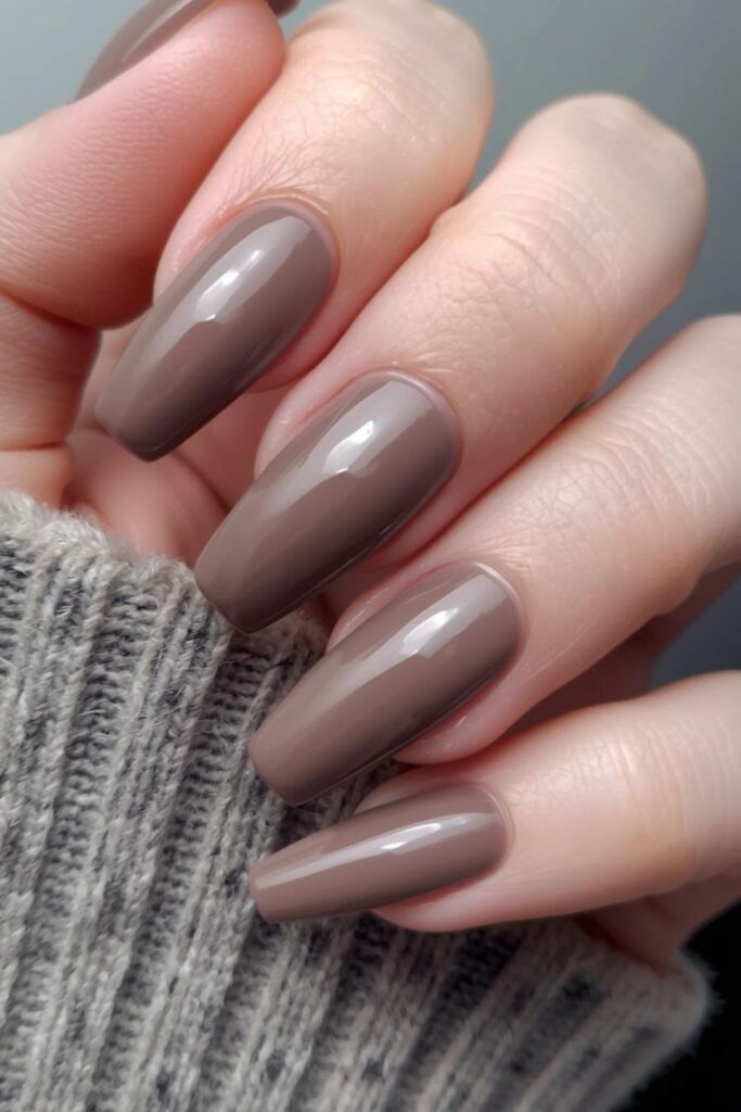 Simple Nude Acrylic Nails