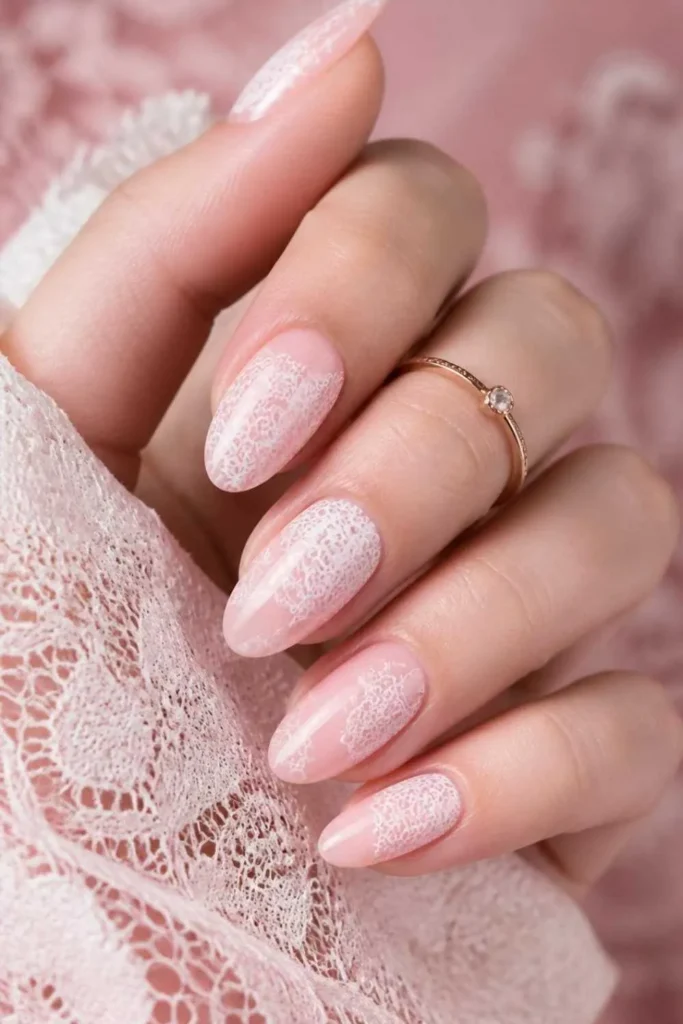 Lace Gel Nails Ideas