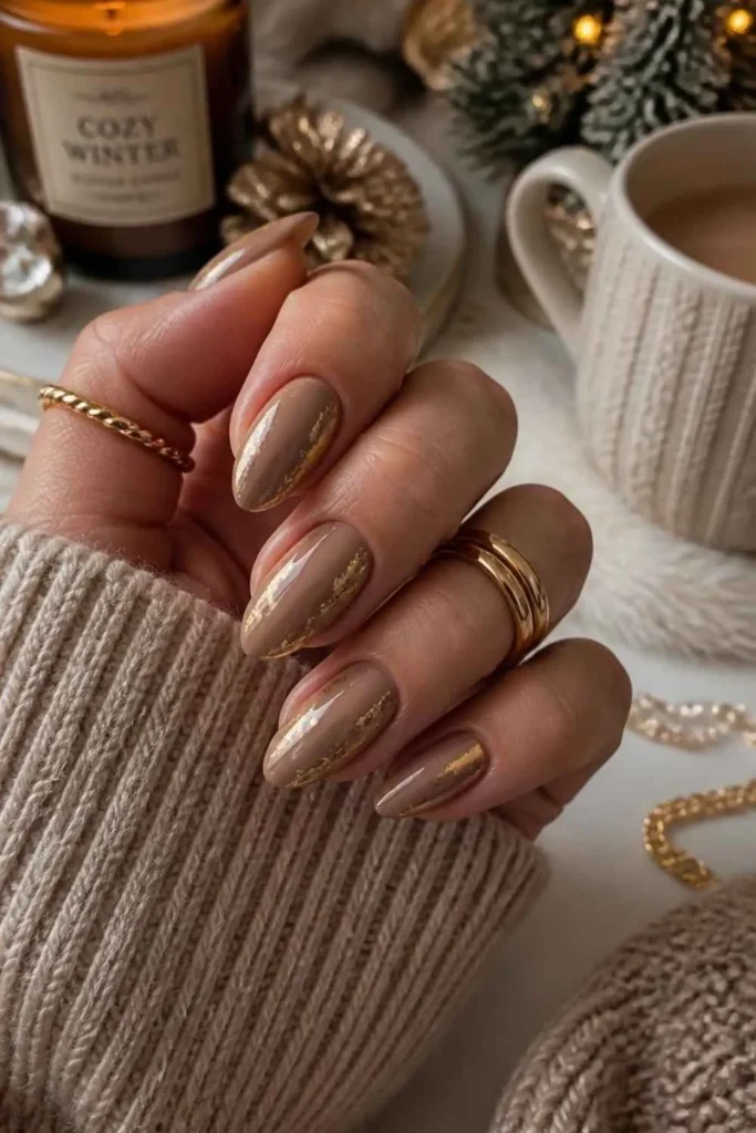 Cozy Winter Gel Nails
