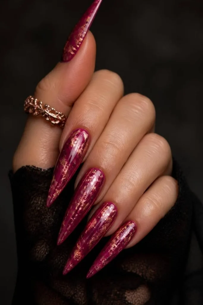 Pink Valentine Nails