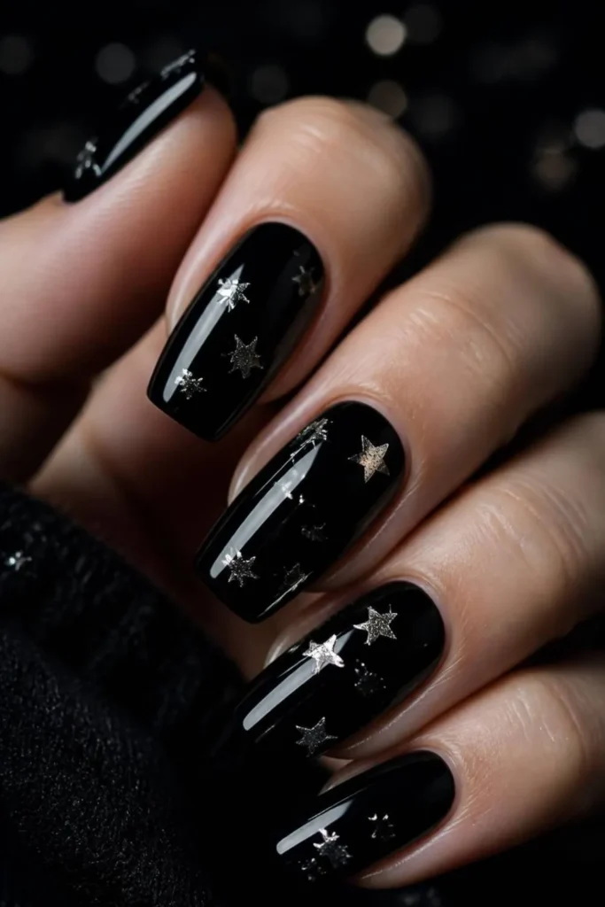 New Year Nail Designs With Glitter & Bling