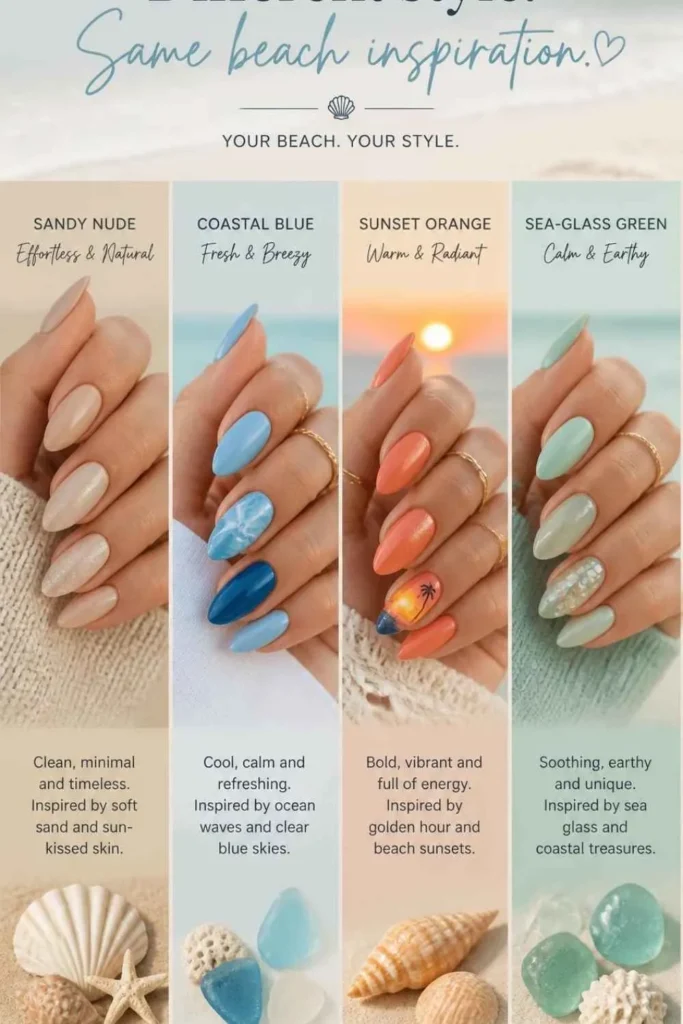 Beach Aesthetic Summer Nails