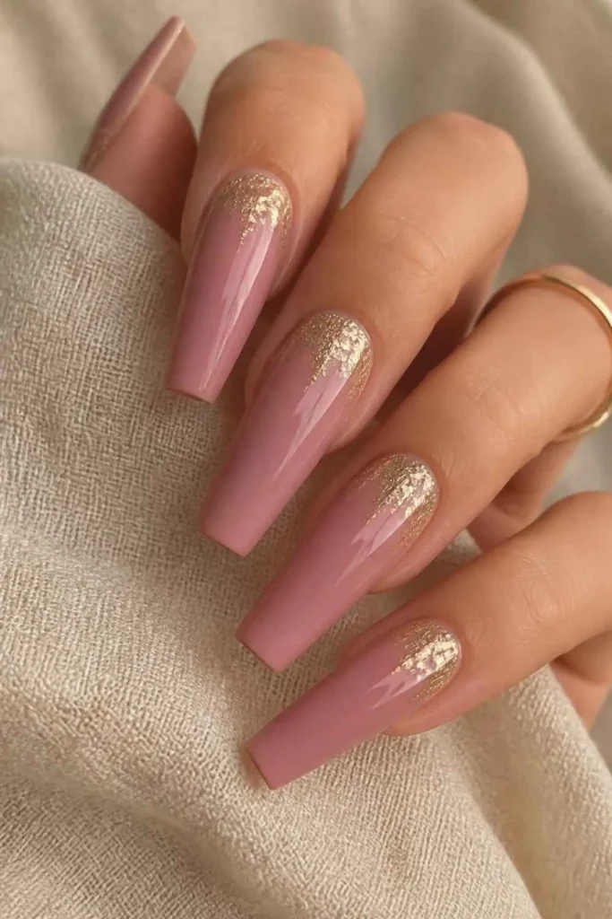 Long Pink Nails Aesthetic