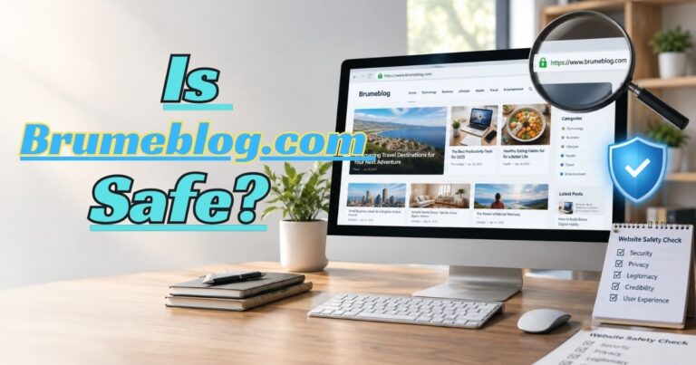 Brumeblog.com safety and security review showing a website credibility and online security check