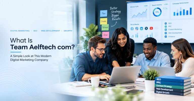 Team Aelftech com digital marketing company team working on SEO, web development, PPC, and online growth strategies