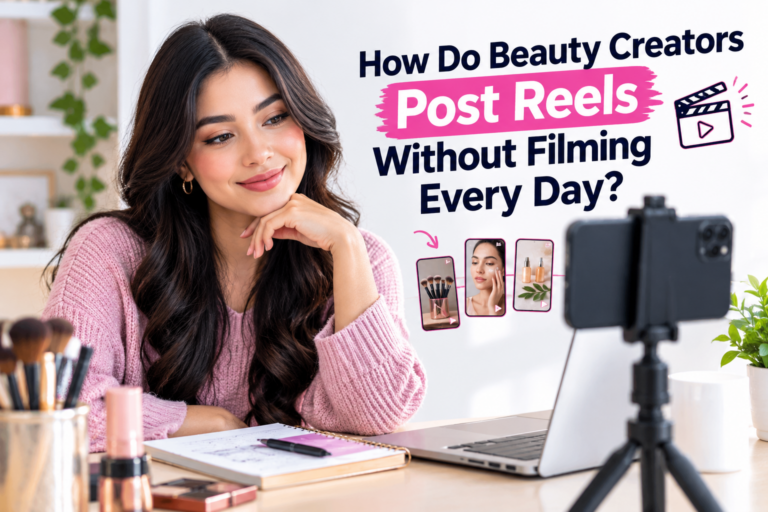 How Do Beauty Creators Post Reels Without Filming Every Day?